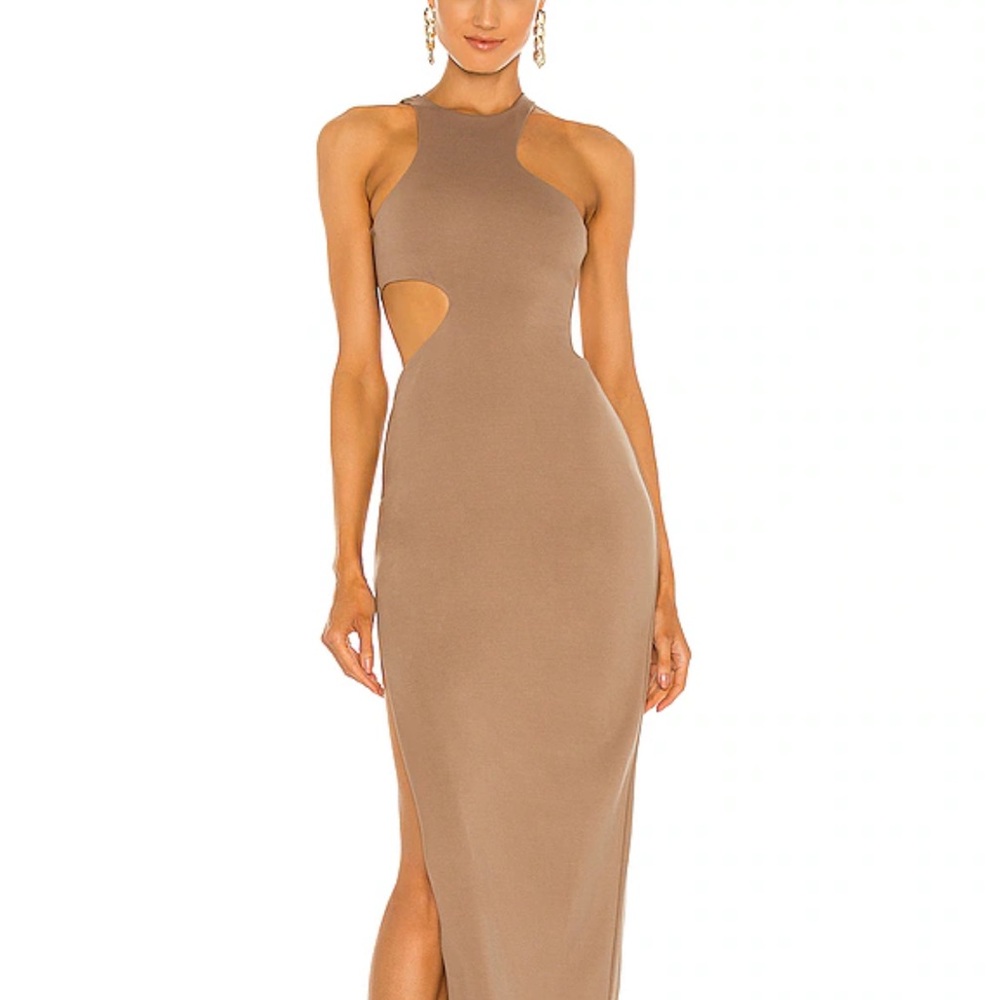 MICHAEL COSTELLO - x REVOLVE Rylan Midi Dress in Taupe